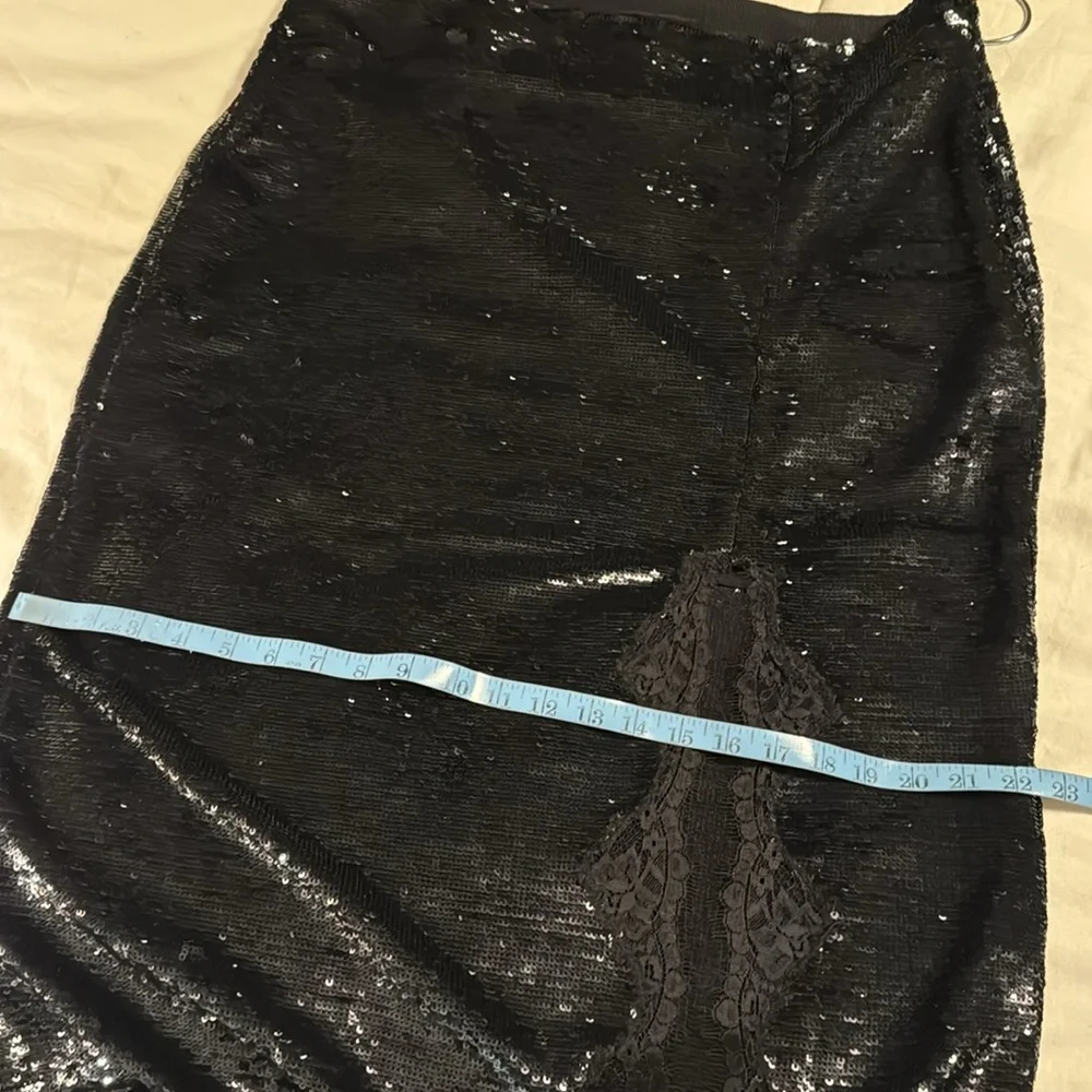 J.Crew Gwyneth lace-trim slip skirt with sequins CF747